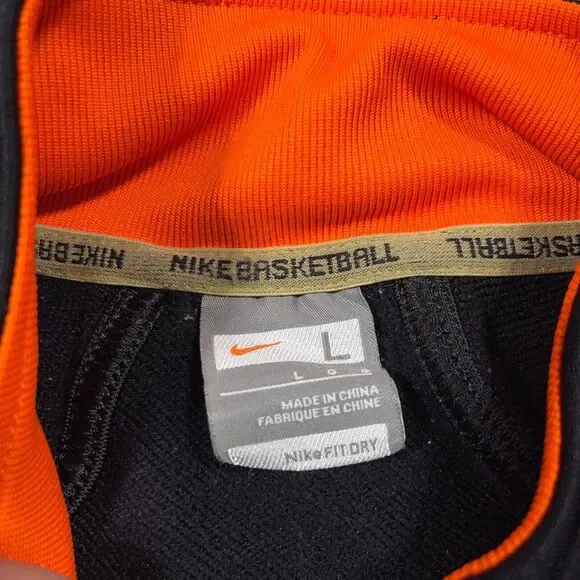 Vintage Nike Jacket Men's Large Basketball Full Zip‎ Warm Up Russia China US Y2K